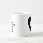 Mon Call Runneth Sur La Mug De Travail Drôle (Centre)