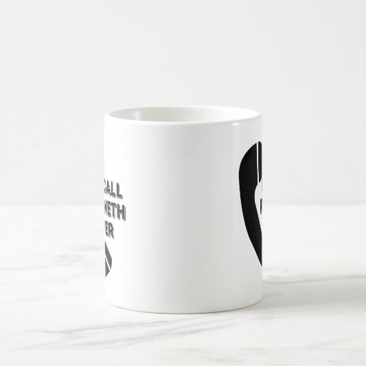 Mon Call Runneth Sur La Mug De Travail Drôle (Centre)