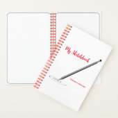 Mon carnet de croquis avec personnalisation de nom (À l'intérieur)