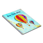 Mon carnet de notes à spirale de beaux ballons (Côté Droit)