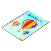 Mon carnet de notes à spirale de beaux ballons (Côté gauche)