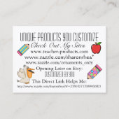 MON Carte de visite Ocean Beach (Dos)