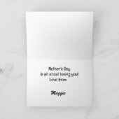 Mon Carte photo de la fête des mères (Intérieur)