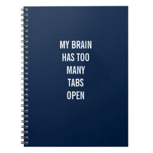 Mon Cerveau A Trop De Tabulations Carnet Ouvert
