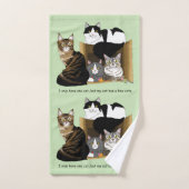 Mon chat a des chats (Serviette à main)