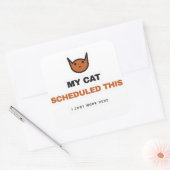 Mon chat a programmé cet autocollant de chat drôle (Enveloppe)