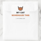 Mon chat a programmé cet autocollant de chat drôle (Sac)