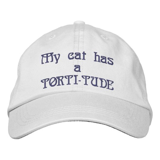 Mon chat a un Casquette brodé TORTI-TUDE (Devant)