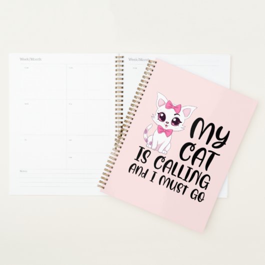 Mon chat appelle et je dois y aller (Devant avec enveloppe)