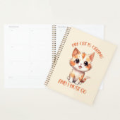 Mon Chat Appelle Un Chat Orange Cute (Devant avec enveloppe)