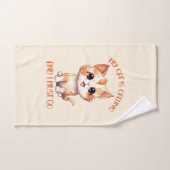 Mon Chat Appelle Un Chat Orange Cute (Serviette à main)
