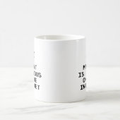 Mon Chat Est Célèbre Sur Internet Café Mug (Centre)