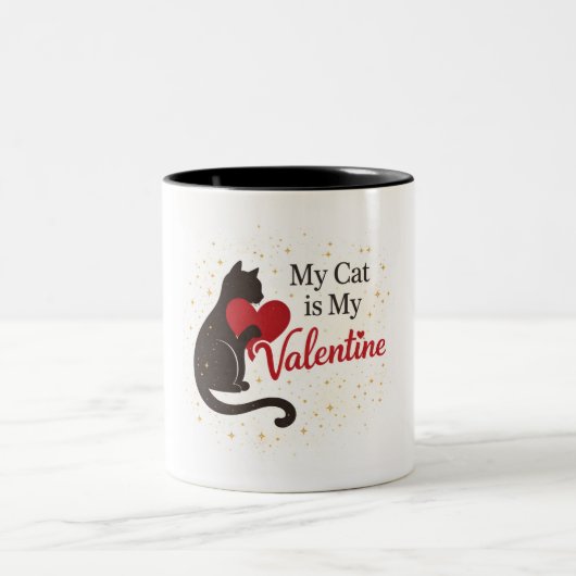 Mon Chat Est Mon Mug De La Saint-Valentin – Silhou (Centre)