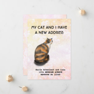 Mon chat et moi avons déménagé Faire-part