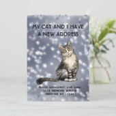 Mon chat et moi avons déménagé Faire-part (Debout devant)