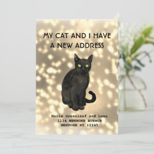 Mon chat et moi avons déménagé Faire-part