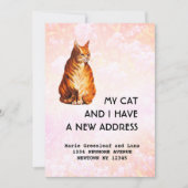 Mon chat et moi avons déménagé Faire-part (Devant)