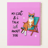 Mon chat et moi parlons un peu de vous (Dos)