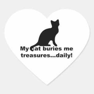Mon chat m'enterre les autocollants drôles