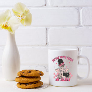 mon chat n'a jamais brisé mon coeur Café Mug