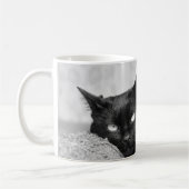 Mon chat noir Photo Mug (Gauche)
