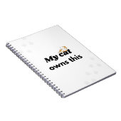 Mon chat possède ce cahier de chat drôle (Côté Droit)