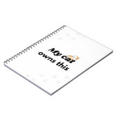 Mon chat possède ce cahier de chat drôle (Côté gauche)