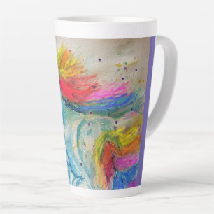 Mon Cheval Licorne Arc-en-ciel Mug à Café Aquarell