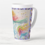 Mon Cheval Licorne Arc-en-Ciel Mug en Latté à l'aq (Angle droit)