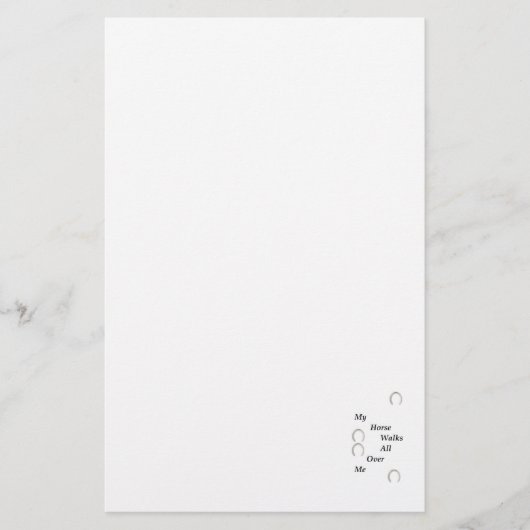 Mon Cheval Marche Tout Autour De Moi Papeterie (Devant)