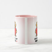 Mon chien est mon Saint-Valentin Mug Combo Amusant (Centre)