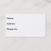 Mon chien est seul à la maison carte de contact (Dos)