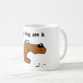 "Mon chien l'a mangé" tasse (Devant droit)