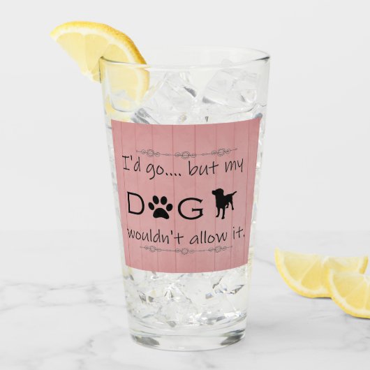 Mon chien n'autoriserait pas la coupe de verre (Devant glace)