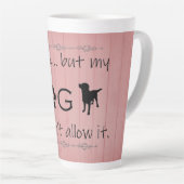 Mon chien ne voulait pas le laisser Latte Mug (Angle droit)