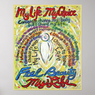 Mon choix Ma vie Affiche Imprimer