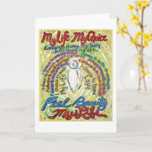 Mon choix Ma vie Carte de voeux (Fleur jaune)