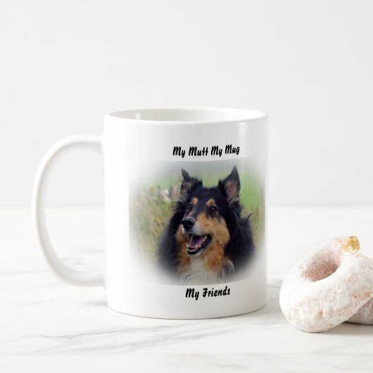 Mon clébard ma tasse mes amis. (Avec donut)