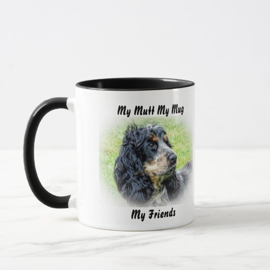 Mon clébard ma tasse mes amis. (Gauche)