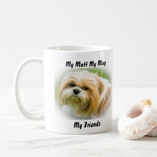 Mon clébard ma tasse mes amis. (Avec donut)