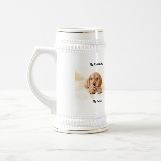 Mon clébard ma tasse mes amis. (Gauche)