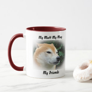 Mon clébard ma tasse mes amis.