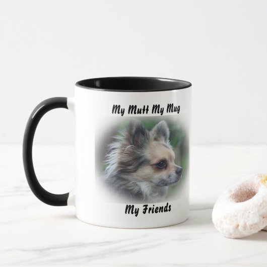 Mon clébard ma tasse mes amis. (Avec donut)