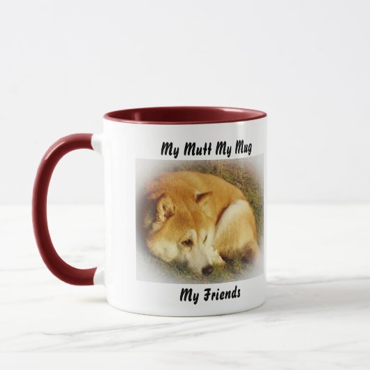 Mon clébard ma tasse mes amis. (Gauche)