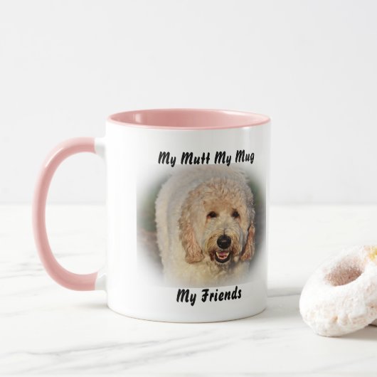 Mon clébard ma tasse mes amis. (Avec donut)