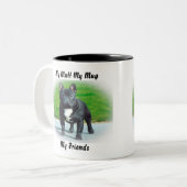 Mon clébard mon mug mes amis. (Devant gauche)