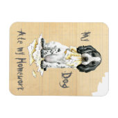 Mon Cocker Anglais A Mangé Mon Magnet De Travail À (Horizontal)