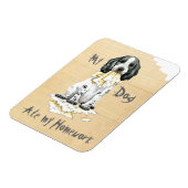 Mon Cocker Anglais A Mangé Mon Magnet De Travail À (Côté Gauche)