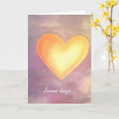 Mon coeur a besoin de vous carte de voeux (Fleur jaune)