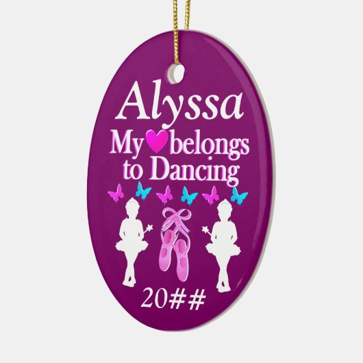 MON COEUR APPARTIENT À DANSER UN ORNEMENT PERSONNA (Gauche)